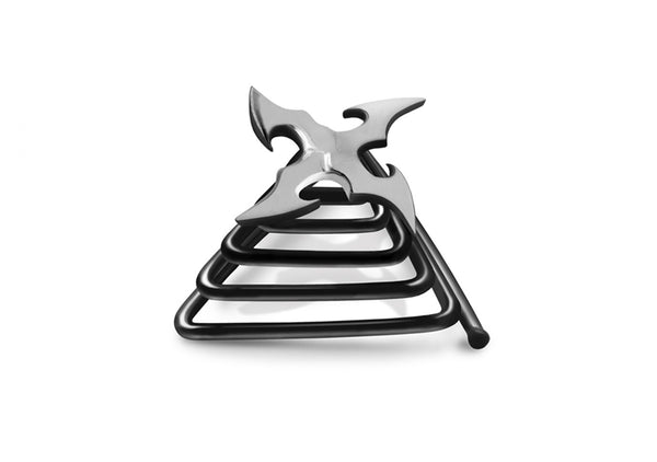 Krato Milano beard jewellery silver ninja shuriken star