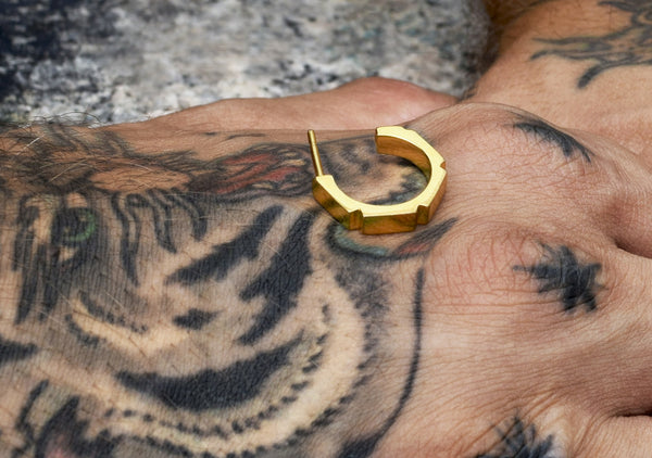 MADNESS hoop earrings for men