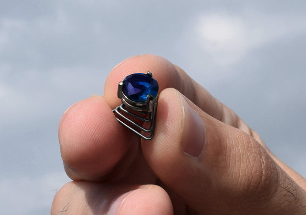 Sapphire Silver Beard Crystal