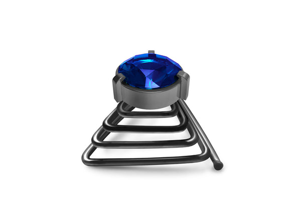 Sapphire Silver Beard Crystal