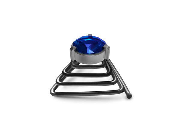 Sapphire Silver Beard Crystal