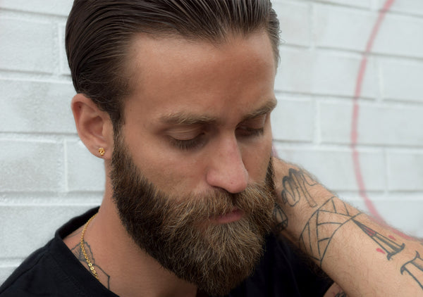 SKULL stud earrings for men