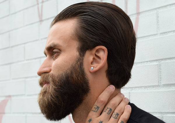 REBEL skull earrings