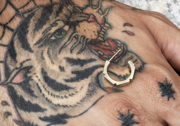 MADNESS hoop earrings silver