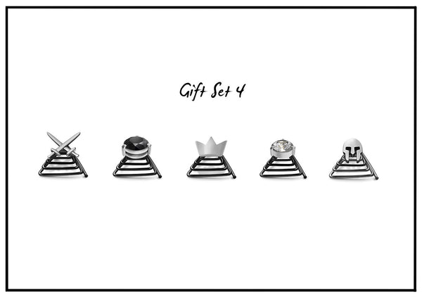 Silver Gift Set - 5 jewels