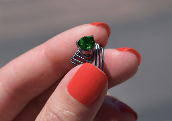 Emerald Silver Beard Crystal