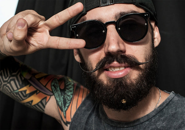 peace sign beard beards hair decoration for hippie from Krato Milano