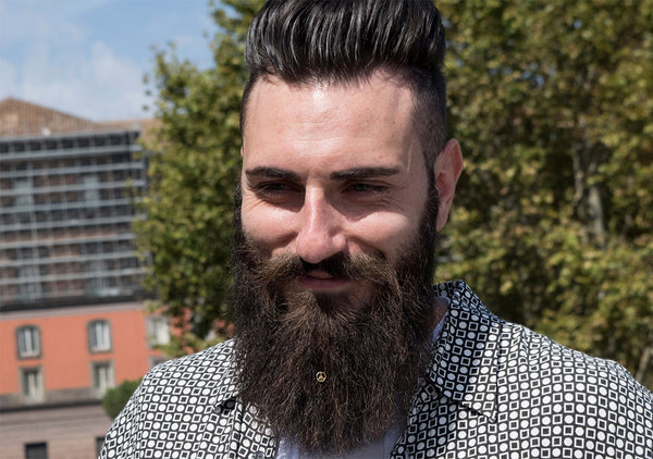 peace symbol jewellery for beard bling by Italian designer Krato Milano