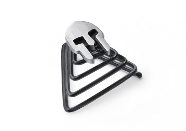 spartan warrior helmet as jewellery for beard designed by Krato Milano