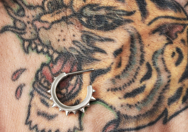 SPIKER hoop earrings for men