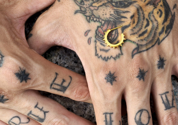 SPIKER hoop earrings gold